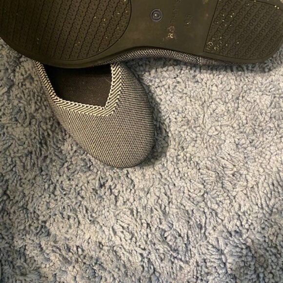 Rothy's Gray/Black Birdseye Round Toe Flats, size 10 1/2 - Picture 5 of 7